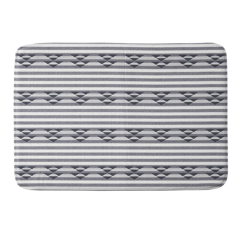 Holli Zollinger LINEN STRIPE Memory Foam Bath Mat