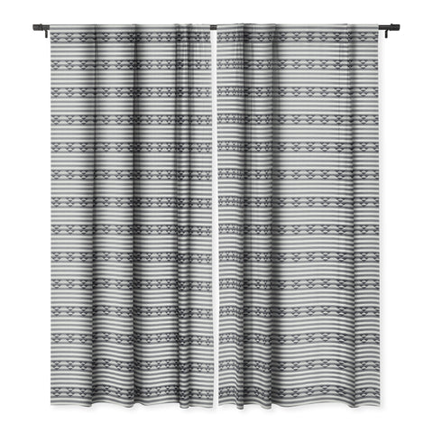 Holli Zollinger LINEN STRIPE Blackout Window Curtain