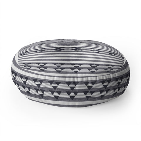 Holli Zollinger LINEN STRIPE Floor Pillow Round