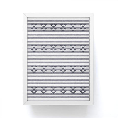 Holli Zollinger LINEN STRIPE Framed Mini Art Print