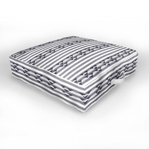 Holli Zollinger LINEN STRIPE Outdoor Floor Cushion