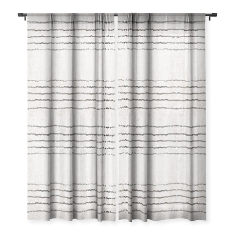 Holli Zollinger LINEN STRIPE RUSTIC Sheer Non Repeat
