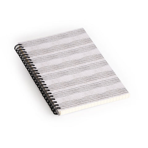 Holli Zollinger LINEN STRIPE RUSTIC Spiral Notebook