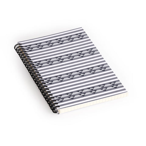 Holli Zollinger LINEN STRIPE Spiral Notebook