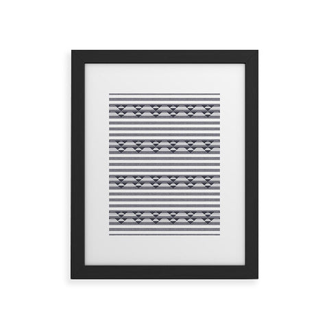 Holli Zollinger LINEN STRIPE Framed Art Print