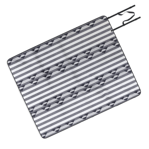 Holli Zollinger LINEN STRIPE Picnic Blanket