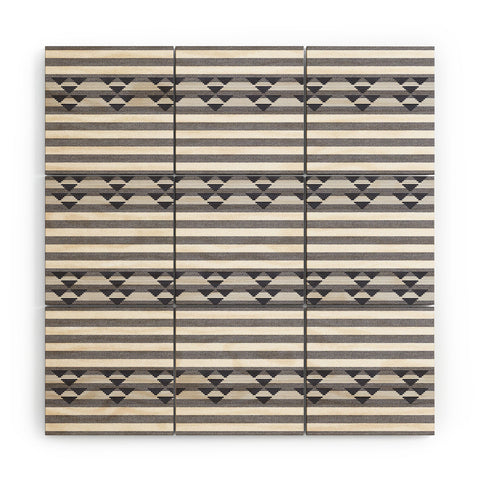Holli Zollinger LINEN STRIPE Wood Wall Mural