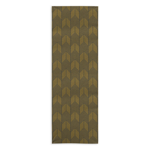 Holli Zollinger LONG ARROW OLIVE Yoga Towel