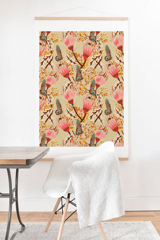 Holli Zollinger MADAMOISELLE TEMPLE BUTTERFLY Art Print And Hanger