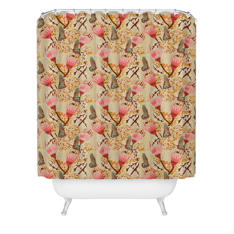 Holli Zollinger MADAMOISELLE TEMPLE BUTTERFLY Shower Curtain