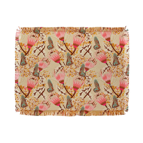 Holli Zollinger MADAMOISELLE TEMPLE BUTTERFLY Throw Blanket