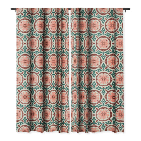 Holli Zollinger MADEIRA PINK Blackout Window Curtain