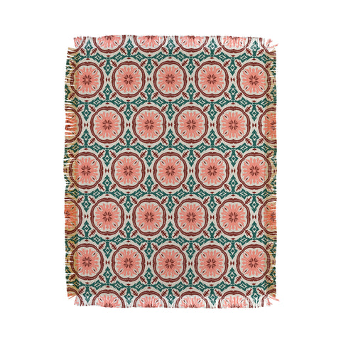 Holli Zollinger MADEIRA PINK Throw Blanket