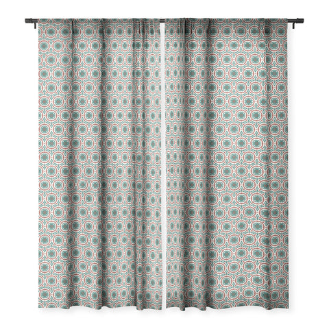 Holli Zollinger MADEIRA SUN TILE Sheer Window Curtain