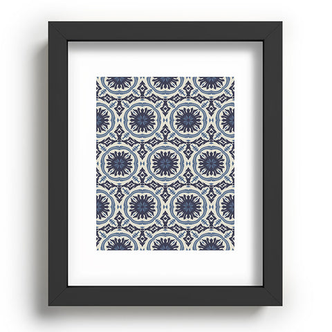 Holli Zollinger MADEIRA SUN TILE NAVY Recessed Framing Rectangle