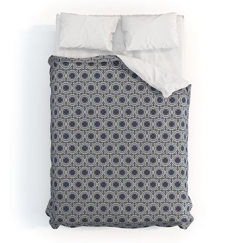 Holli Zollinger MADEIRA SUN TILE NAVY Duvet Cover