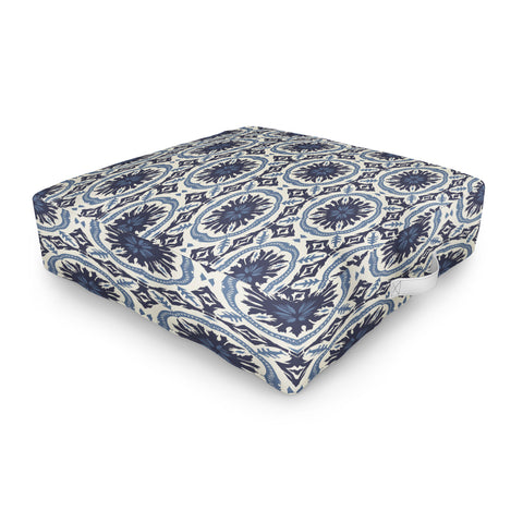 Holli Zollinger MADEIRA SUN TILE NAVY Outdoor Floor Cushion