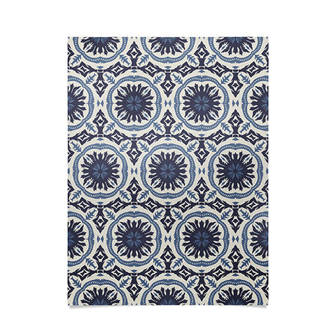 Holli Zollinger MADEIRA SUN TILE NAVY Poster