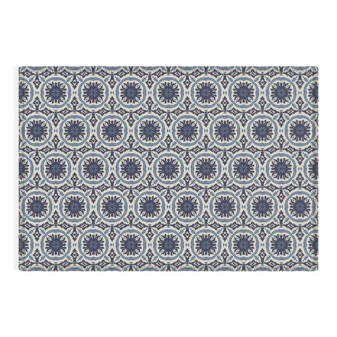 Holli Zollinger MADEIRA SUN TILE NAVY Outdoor Rug