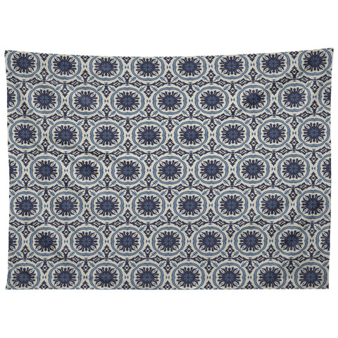 Holli Zollinger MADEIRA SUN TILE NAVY Tapestry