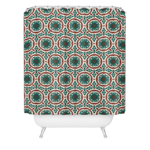 Holli Zollinger MADEIRA SUN TILE Shower Curtain