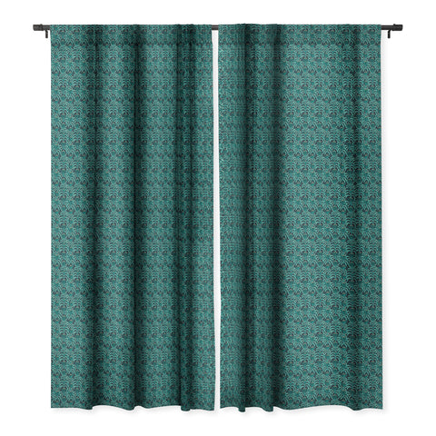 Holli Zollinger MAISEY TEAL Blackout Window Curtain