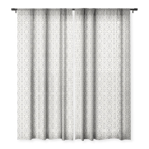 Holli Zollinger MANDALA TILE LIGHT Sheer Window Curtain