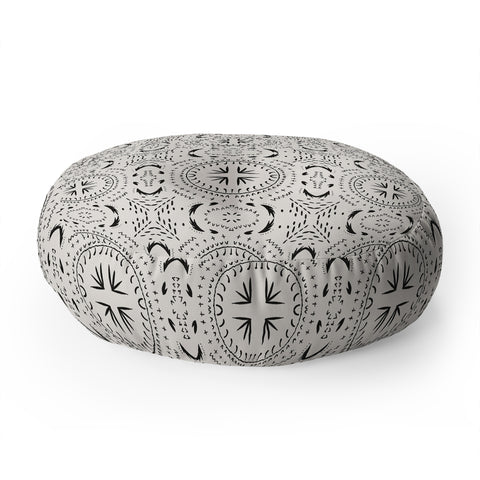 Holli Zollinger MANDALA TILE LIGHT Floor Pillow Round