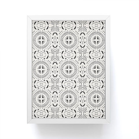 Holli Zollinger MANDALA TILE LIGHT Framed Mini Art Print