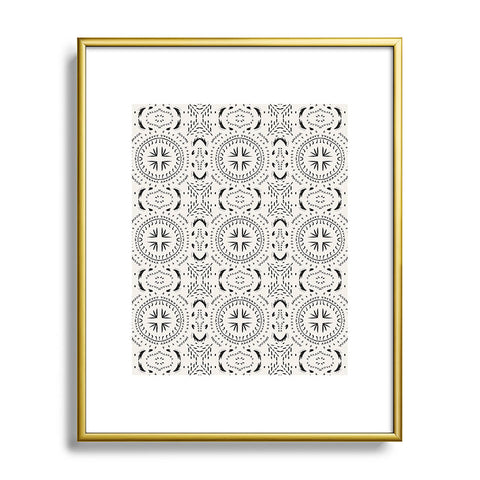 Holli Zollinger MANDALA TILE LIGHT Metal Framed Art Print