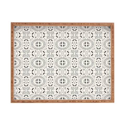 Holli Zollinger MANDALA TILE LIGHT Rectangular Tray