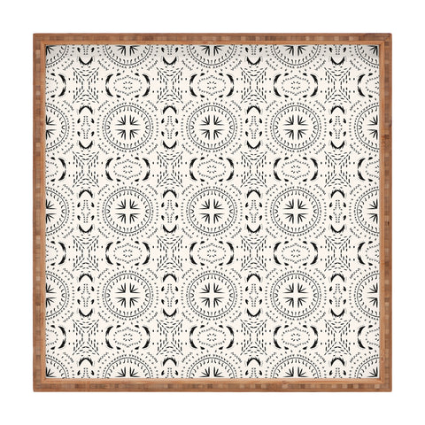 Holli Zollinger MANDALA TILE LIGHT Square Tray