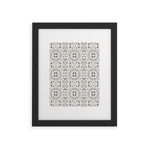 Holli Zollinger MANDALA TILE LIGHT Framed Art Print