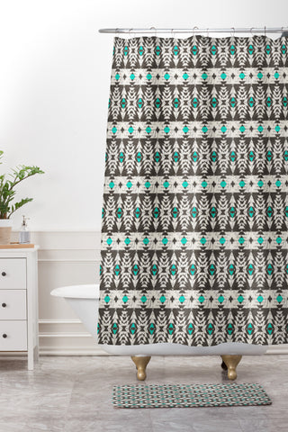 Holli Zollinger Marais Tribal Shower Curtain And Mat