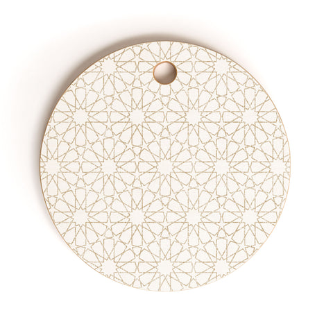 Holli Zollinger MAROK BEIGE Cutting Board Round