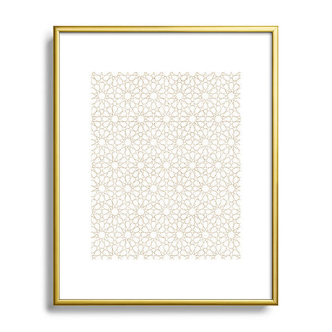 Holli Zollinger MAROK BEIGE Metal Framed Art Print