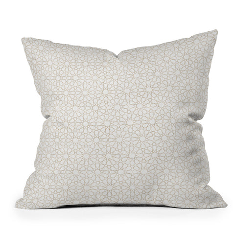 Holli Zollinger MAROK BEIGE Throw Pillow