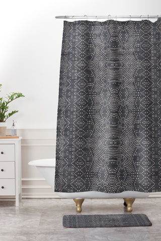 Holli Zollinger MARRAKESHI DENIM Shower Curtain And Mat