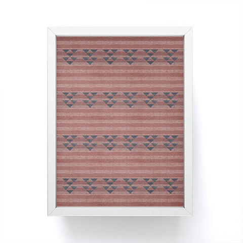 Holli Zollinger MARSALA STRIPE Framed Mini Art Print