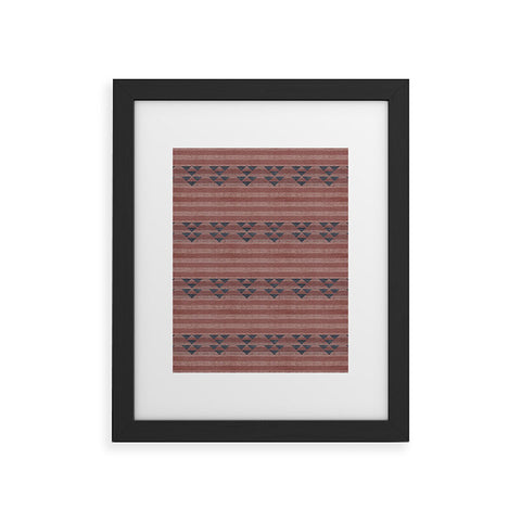 Holli Zollinger MARSALA STRIPE Framed Art Print