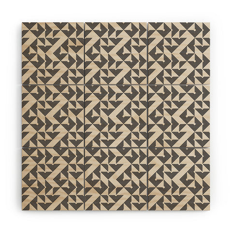 Holli Zollinger Mod Circuit Neutral Wood Wall Mural