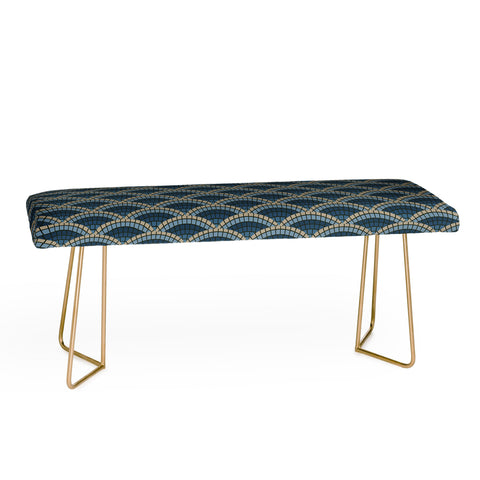 Holli Zollinger MOSAIC SCALLOP BLUE Bench