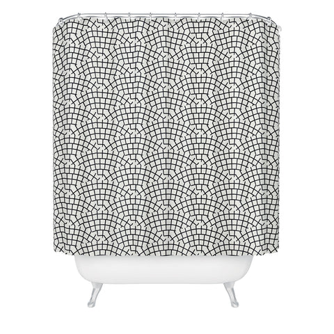 Holli Zollinger MOSAIC SCALLOP LIGHT Shower Curtain