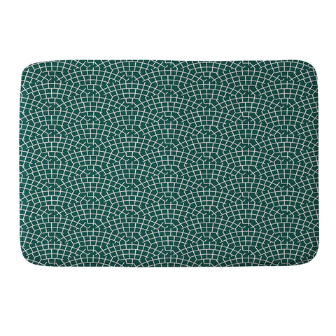 Holli Zollinger MOSAIC SCALLOP MARINE Memory Foam Bath Mat