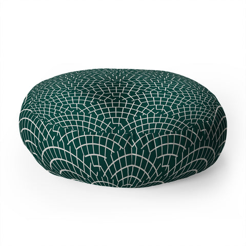 Holli Zollinger MOSAIC SCALLOP MARINE Floor Pillow Round