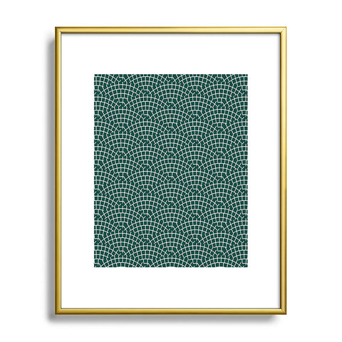 Holli Zollinger MOSAIC SCALLOP MARINE Metal Framed Art Print