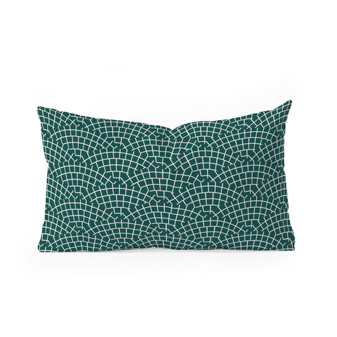 Holli Zollinger MOSAIC SCALLOP MARINE Oblong Throw Pillow