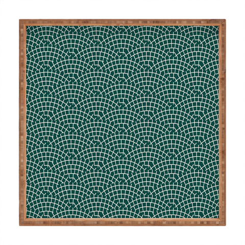 Holli Zollinger MOSAIC SCALLOP MARINE Square Tray