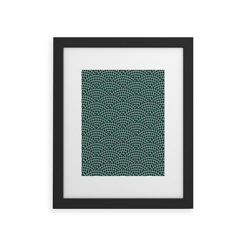Holli Zollinger MOSAIC SCALLOP MARINE Framed Art Print