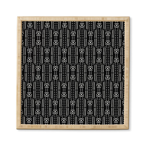 Holli Zollinger MUDCLOTH BLACK Framed Wall Art